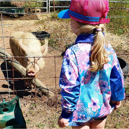 Tropical | Whitsunday Tropical Mandala Shirt Long or Short Sleeve Z and TEE blue camping cruise Cruising fishing FLORAL GIRL'S DESIGNS island ladies LJM MANDALA Preorder quick dry spo-default spo-disabled sun sun shirt sun shirts sunsafe tropical TROPICAL DESIGNS uv WOMEN'S DESIGNS womens