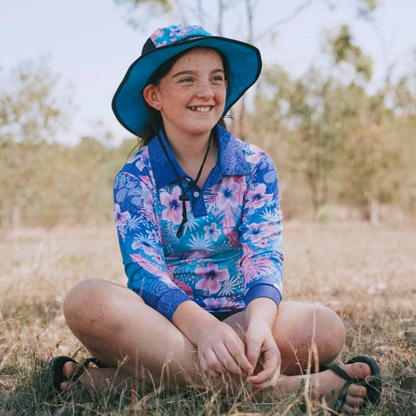 Tropical | Whitsunday Tropical Mandala Shirt Long or Short Sleeve Z and TEE blue camping cruise Cruising fishing FLORAL GIRL'S DESIGNS island ladies LJM MANDALA Preorder quick dry spo-default spo-disabled sun sun shirt sun shirts sunsafe tropical TROPICAL DESIGNS uv WOMEN'S DESIGNS womens