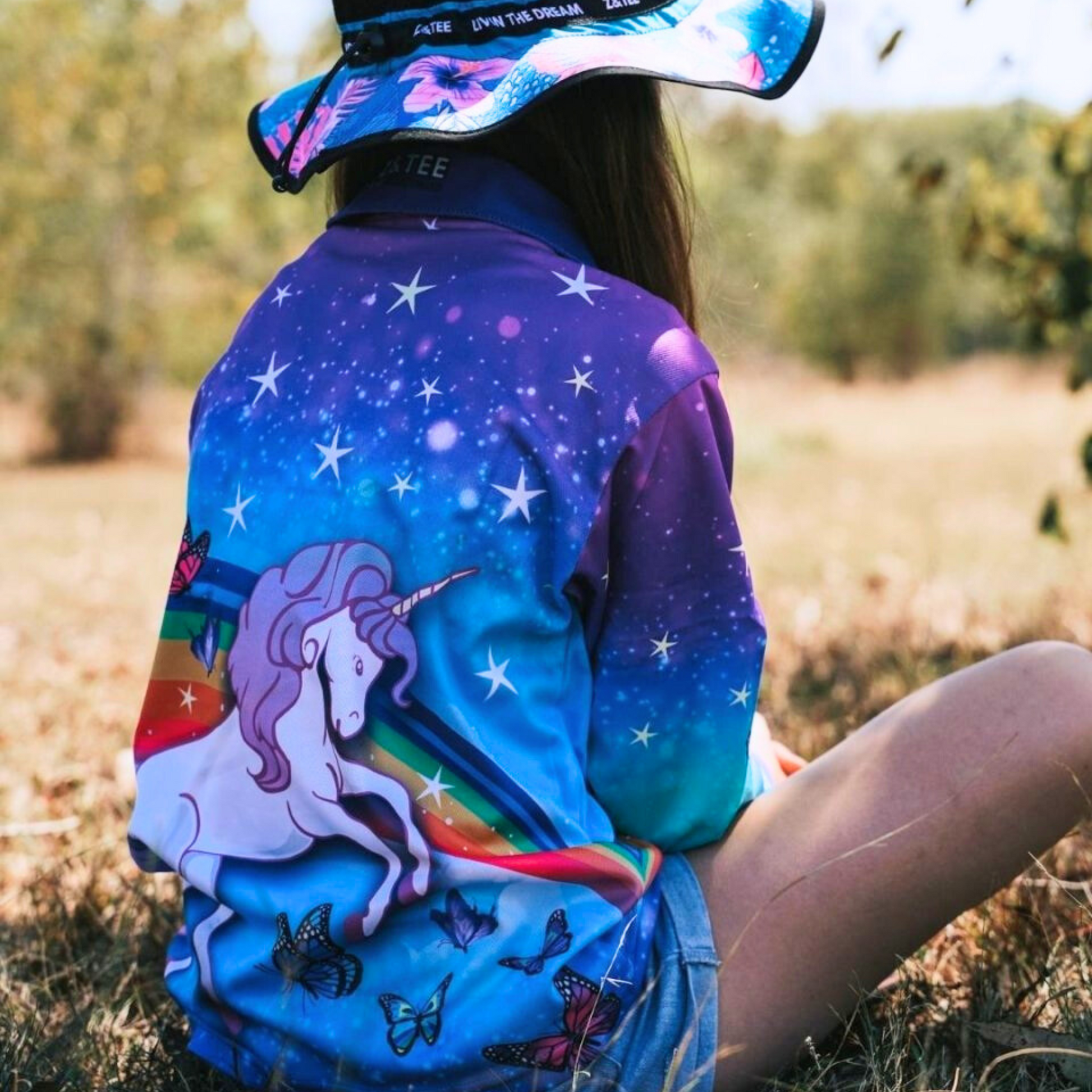 Kids | Unicorn Sun Shirt Z and TEE camping fishing GIRLS DESIGNS LJM men mens Preorder quick dry spo-default spo-disabled sun sun shirt sun shirts sunsafe uv