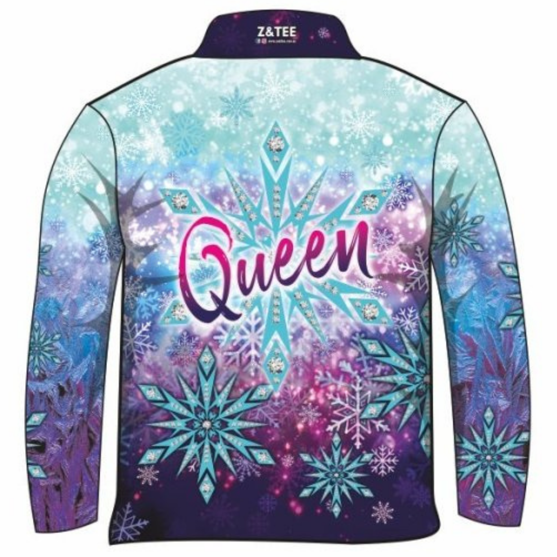 Women's | Snow Queen Long or Short Sleeve Shirt Z and TEE camping disney elsa fishing frozen ladies Ladies Fishing Ladies Fishing Shirt LJM Preorder princess purple queen quick dry royal royalty spo-default spo-disabled sun sun shirt sun shirts sunsafe uv Women WOMEN'S DESIGNS Women's Fishing Women's Fishing Shirt womens