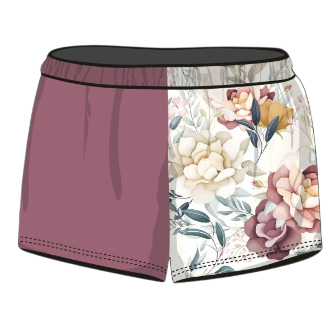 Rugby Shorts | Wife Mum Boss Marble Floral Shorts LJM Designs camping FISHING in stock ladies Ladies Fishing LJM quick dry spo-default spo-disabled sun sun shirt sun shirts sunsafe SWIMMING uv Women WOMEN'S DESIGNS Women's Fishing womens z&tee