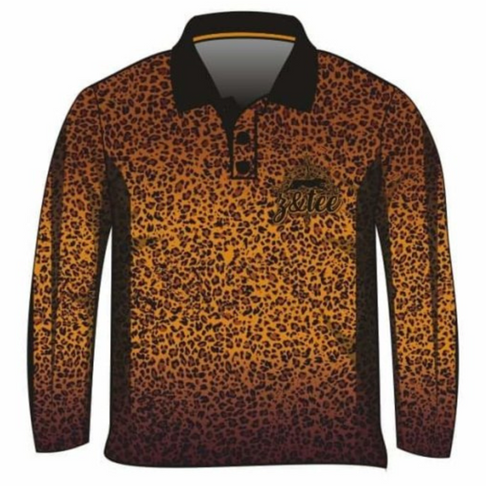 Leopard Print | Wild Side Leopard Print Sun Shirt Z and TEE camping fishing leopard leopard print LJM men mens Preorder quick dry spo-default spo-disabled sun sun shirt sun shirts sunsafe uv WOMEN'S DESIGNS