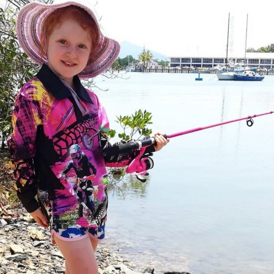 Motorbike Pink Shirt Long or Short Sleeve Z and TEE camping fishing GIRLS DESIGNS LJM Preorder quick dry spo-default spo-disabled sun sun shirt sun shirts sunsafe uv Women WOMEN'S DESIGNS Women's Fishing Women's Fishing Shirt womens xtreme