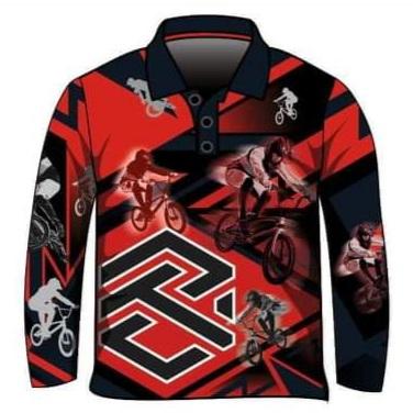 Extreme | BMX Red Fishing Shirt Z and TEE boy boys BOYS DESIGNS camping fishing LJM men mens Preorder quick dry spo-default spo-disabled sun sun shirt sun shirts sunsafe uv xtreme