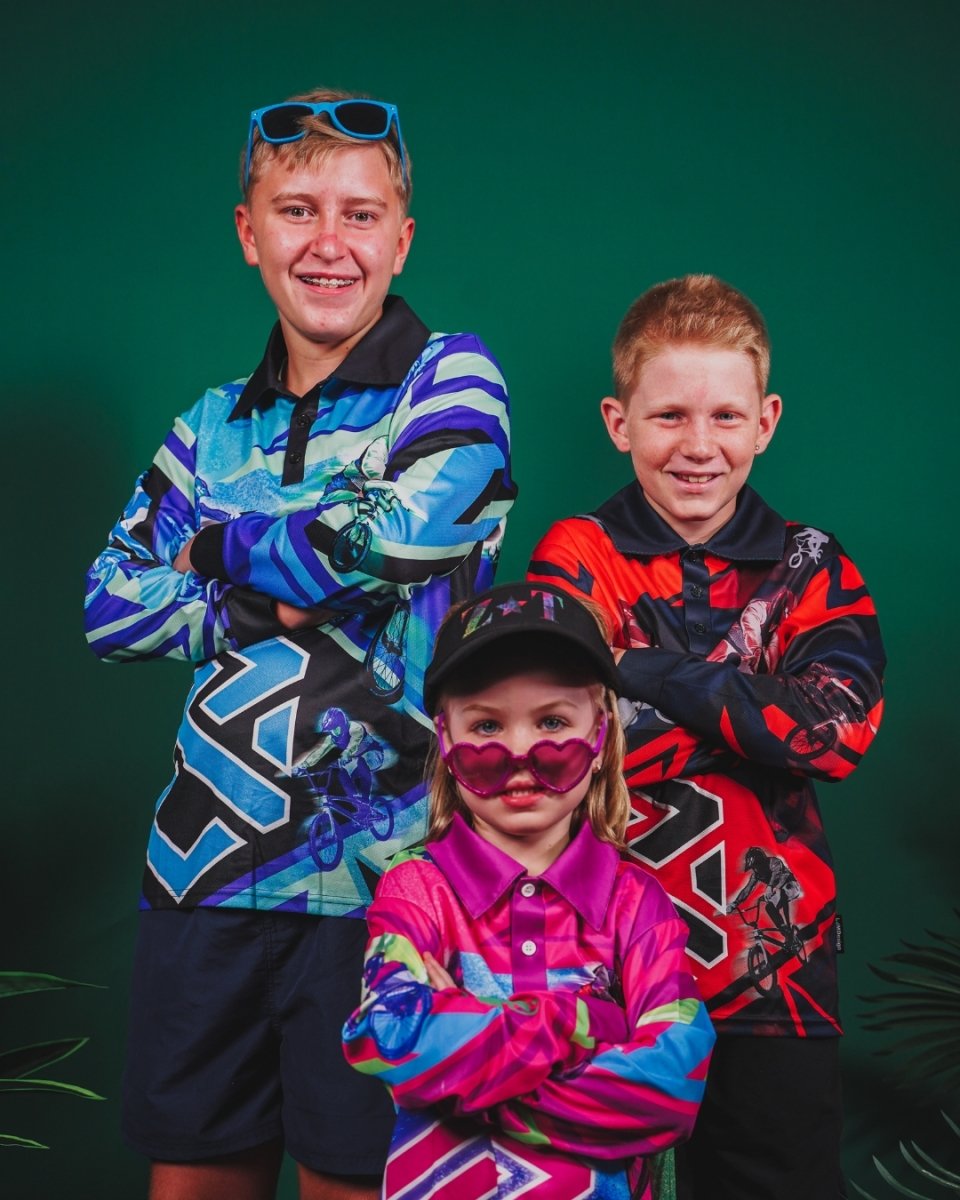 Extreme | BMX Red Fishing Shirt Z and TEE boy boys BOYS DESIGNS camping fishing LJM men mens Preorder quick dry spo-default spo-disabled sun sun shirt sun shirts sunsafe uv xtreme