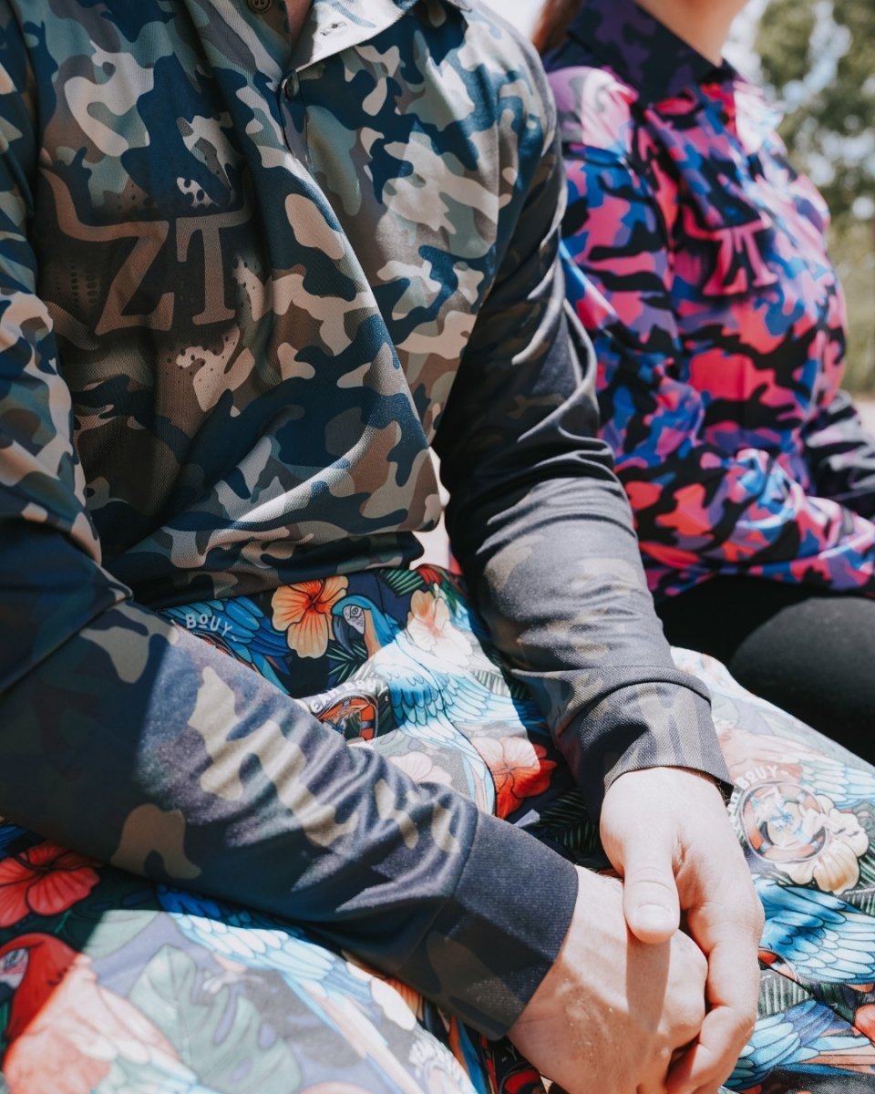 Camo Commando Khaki Green Shirt Long or Short Sleeve Z and TEE BOYS DESIGNS camping fishing hunting HUNTING DESIGNS LJM men MEN'S DESIGNS mens PATTERN AND PLAIN DESIGNS pig hunting Preorder quick dry spo-default spo-disabled sun sun shirt sun shirts sunsafe uv