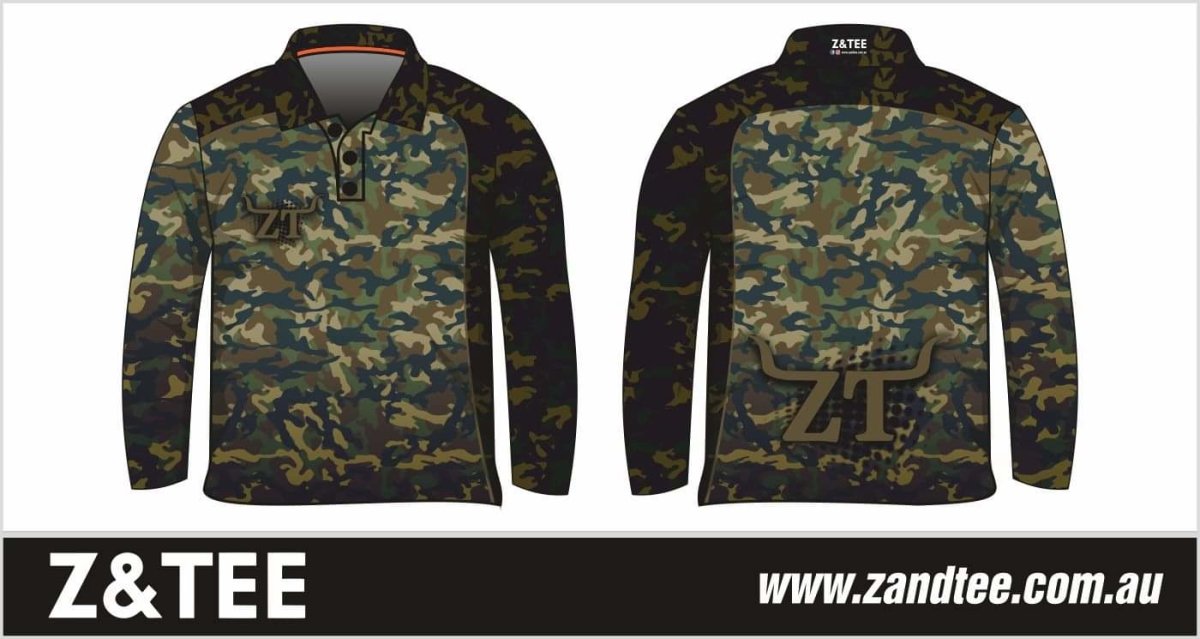 Camo Commando Khaki Green Shirt Long or Short Sleeve Z and TEE BOYS DESIGNS camping fishing hunting HUNTING DESIGNS LJM men MEN'S DESIGNS mens PATTERN AND PLAIN DESIGNS pig hunting Preorder quick dry spo-default spo-disabled sun sun shirt sun shirts sunsafe uv