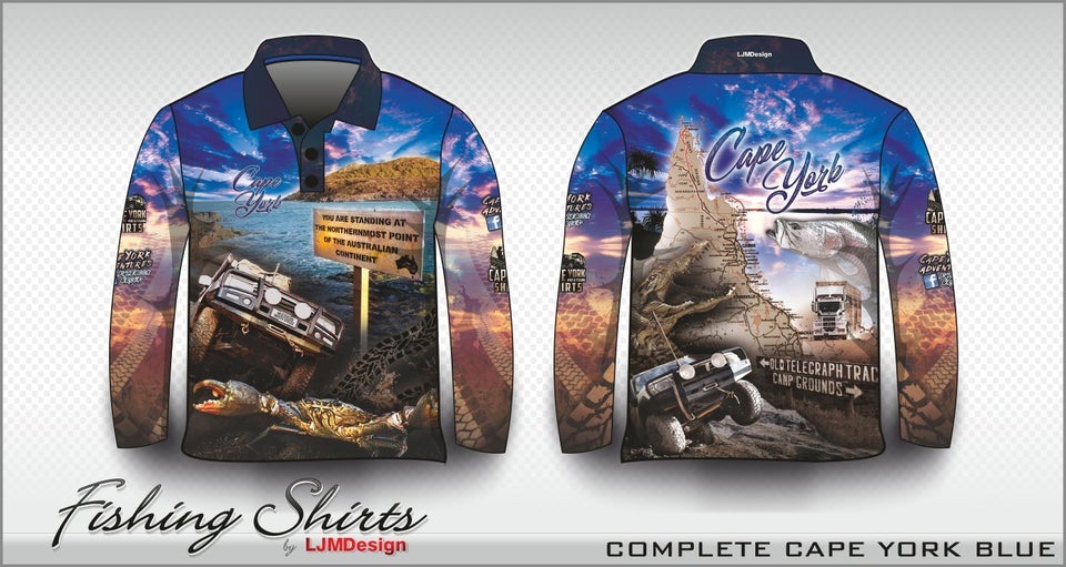 Cape York | Complete Cape York Blue Shirt Long or Short Sleeve Z and TEE 4x4 blue boy boys camping cape cape york CAPE YORK DESIGNS fishing LJM men MEN'S DESIGNS mens Preorder quick dry spo-default spo-disabled sun sun shirt sun shirts sunsafe tip travel uv