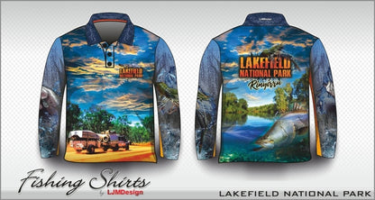 Cape York | Lakefield National Park Fishing Shirt Long or Short Sleeve Z and TEE 4wd 4x4 blue boy boys camping cape cape york CAPE YORK DESIGNS fishing LJM men mens Preorder quick dry spo-default spo-disabled sun sun shirt sun shirts sunsafe tip travel uv