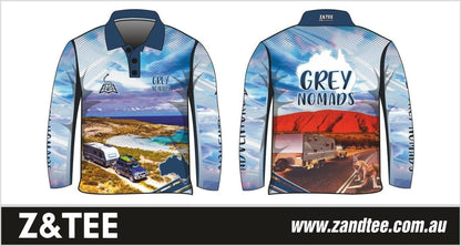 Caravanning Grey Nomads Shirt Z and TEE Australia Australia Day Australian camping CAMPING AND CARAVAN DESIGNS fishing LJM men mens Preorder quick dry spo-default spo-disabled sun sun shirt sun shirts sunsafe uv
