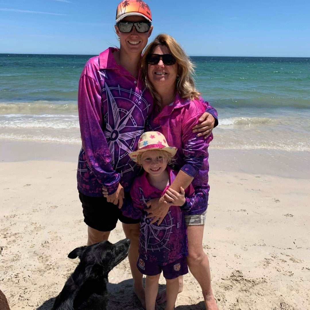 Compass Purple Pink Fishing Shirt Z and TEE camping fishing GIRLS DESIGNS LJM men mens PATTERN AND PLAIN DESIGNS Preorder quick dry spo-default spo-disabled sun sun shirt sun shirts sunsafe uv WOMEN'S DESIGNS