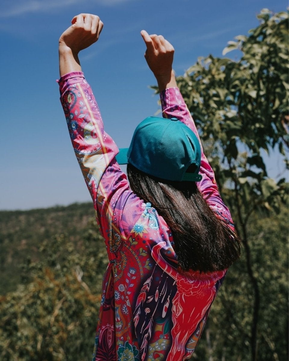 Western | Paisley Rainbow Shirt Long or Short Sleeve Z and TEE camping COUNTRY WESTERN DESIGNS fishing GIRLS DESIGNS KIDS KIDS ALL kids design KIDS DESIGNS Kids UV rated shirt LJM men mens Preorder quick dry spo-default spo-disabled sun sun shirt sun shirts sunsafe uv WOMEN'S DESIGNS