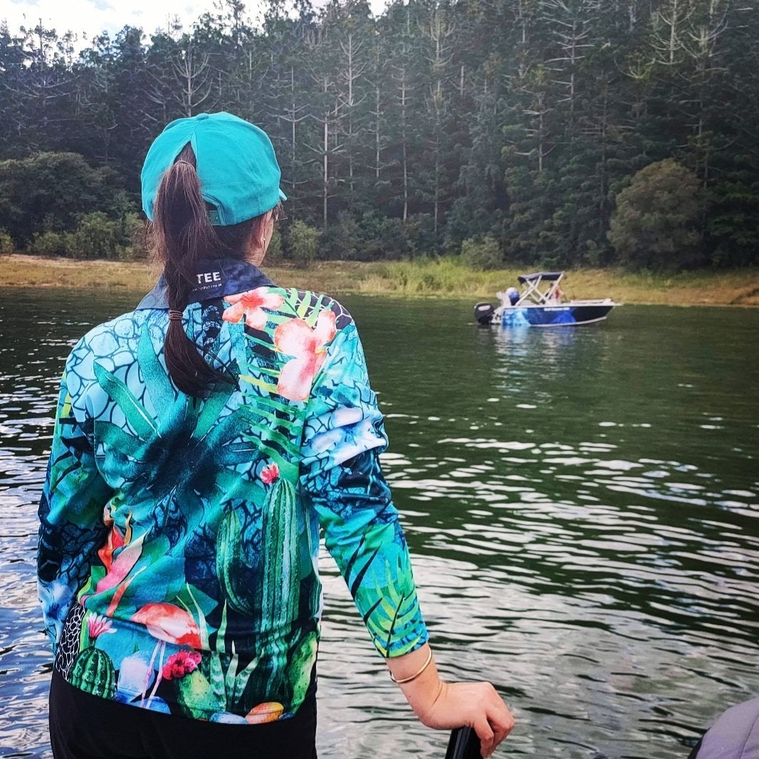 Tropical | Cuban Flamingo Paradise Shirt Long or Short Sleeve Z and TEE camping cruise fishing GIRLS DESIGNS LJM men mens Preorder quick dry spo-default spo-disabled sun sun shirt sun shirts sunsafe tropical TROPICAL DESIGNS uv WOMEN'S DESIGNS