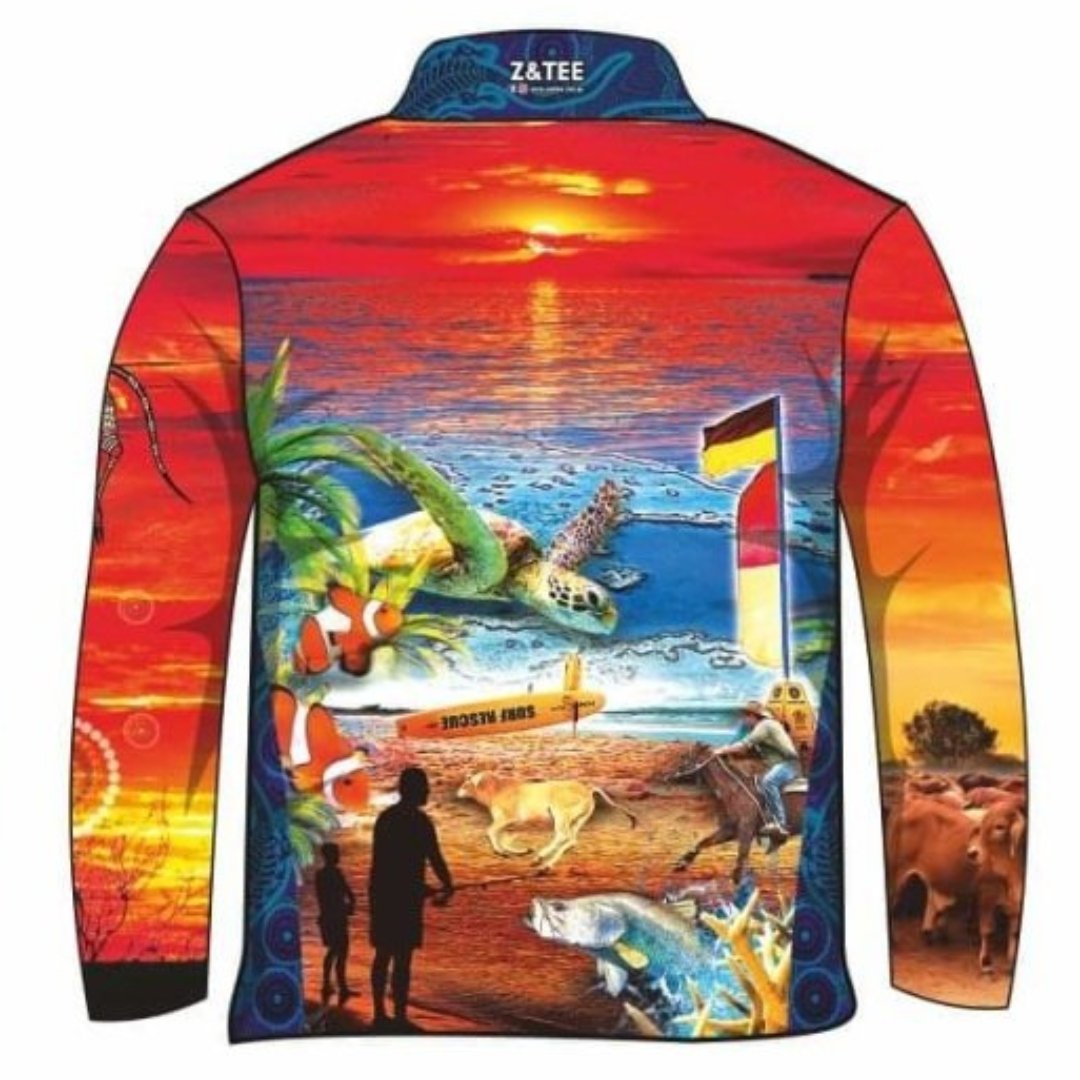 Australian | Downunder Australia Rusty Remix Shirt Long or Short Sleeve Z and TEE Australia Australia Day Australian BOYS DESIGNS camping COUNTRY WESTERN DESIGNS fishing LJM men MEN'S DESIGNS mens MENS DESIGNS Preorder quick dry spo-default spo-disabled sun sun shirt sun shirts sunsafe uv