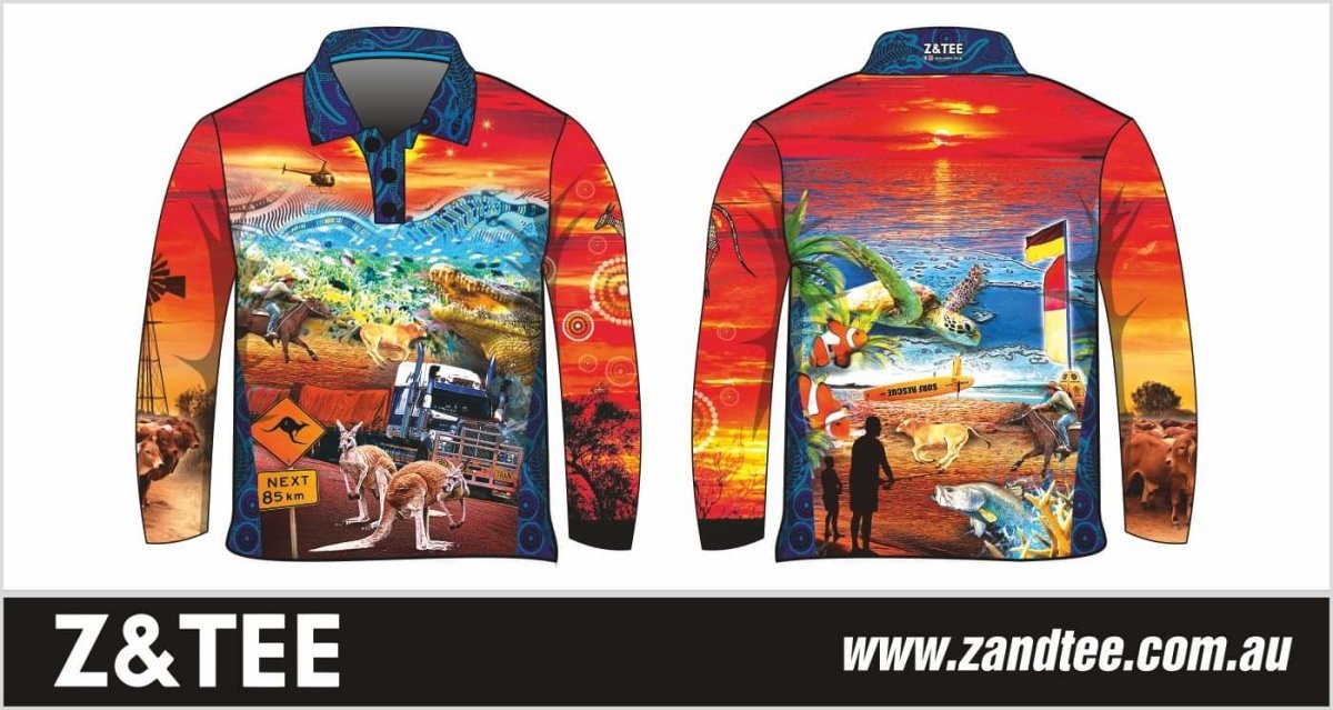 Australian | Downunder Australia Rusty Remix Shirt Long or Short Sleeve Z and TEE Australia Australia Day Australian BOYS DESIGNS camping COUNTRY WESTERN DESIGNS fishing LJM men MEN'S DESIGNS mens MENS DESIGNS Preorder quick dry spo-default spo-disabled sun sun shirt sun shirts sunsafe uv