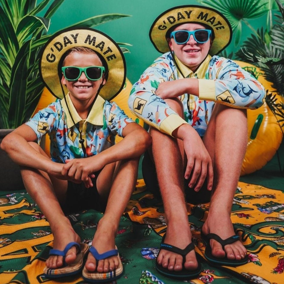 Australian | Fair Dinkum Aussie Shirt Long or Short Sleeve Z and TEE aussie Australia Australia Day Australian bin chicken boys camping fishing ibis kangaroo kids LJM Preorder quick dry spo-default spo-disabled sun sun shirt sun shirts sunsafe uv