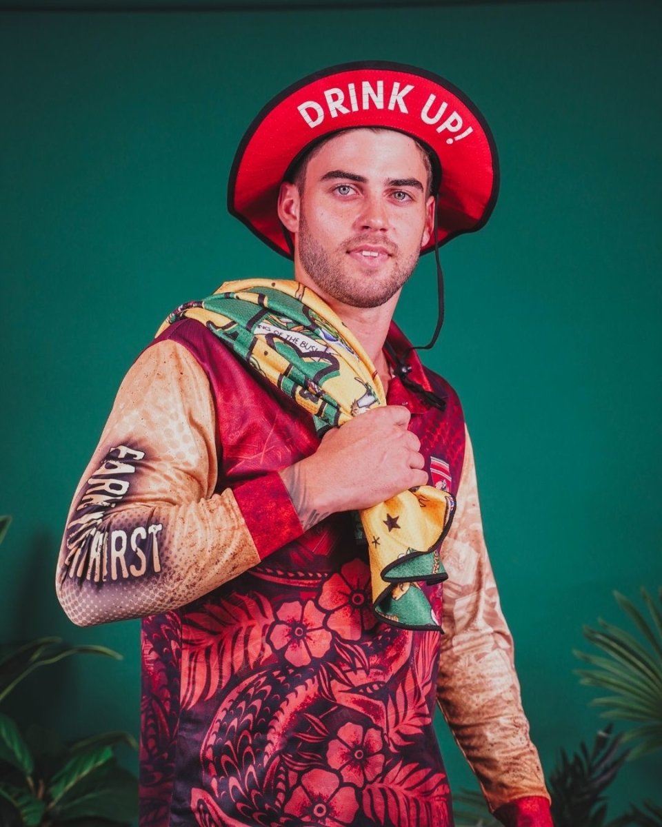 Men's | Far Northern Beer Maroon Shirt Long or Short Sleeve Z and TEE Australia Australia Day Australian camping COUNTRY WESTERN DESIGNS fishing LJM men mens MENS DESIGNS Preorder quick dry spo-default spo-disabled sun sun shirt sun shirts sunsafe uv