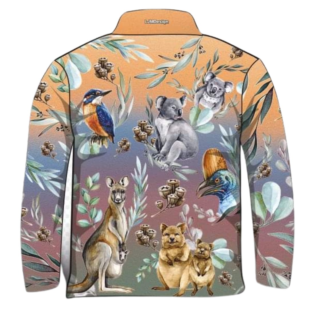 Australian | Gumnut Fauna Australian Shirt Long or Short Sleeve Z and TEE Australia Australia Day Australian Australiana camping country COUNTRY WESTERN DESIGNS fishing LJM Preorder quick dry spo-default spo-disabled sun sun shirt sun shirts sunsafe uv western Women WOMEN'S DESIGNS womens