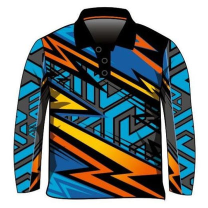 Extreme | Lightning Blue Fishing Shirt Z and TEE 4wd 4x4 4X4 DESIGNS boy boys BOYS DESIGNS camping fishing LJM men MEN'S DESIGNS mens Preorder quick dry spo-default spo-disabled sun sun shirt sun shirts sunsafe uv xtreme