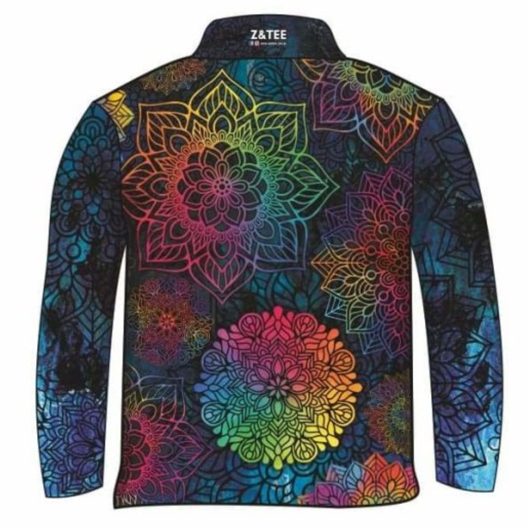 Mandala | Kaleidoscope Fishing Shirt Z and TEE camping fishing LJM MANDALA men mens Preorder quick dry spo-default spo-disabled sun sun shirt sun shirts sunsafe uv WOMEN'S DESIGNS