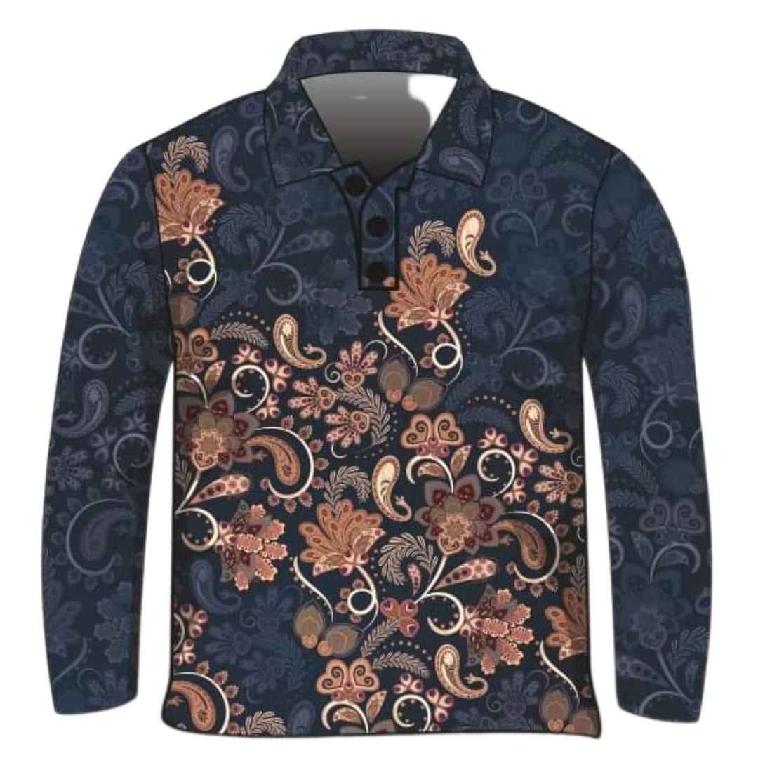 Western | Paisley Navy Shirt Z and TEE Australia Australia Day Australian camping fishing LJM men mens Preorder quick dry spo-default spo-disabled sun sun shirt sun shirts sunsafe uv
