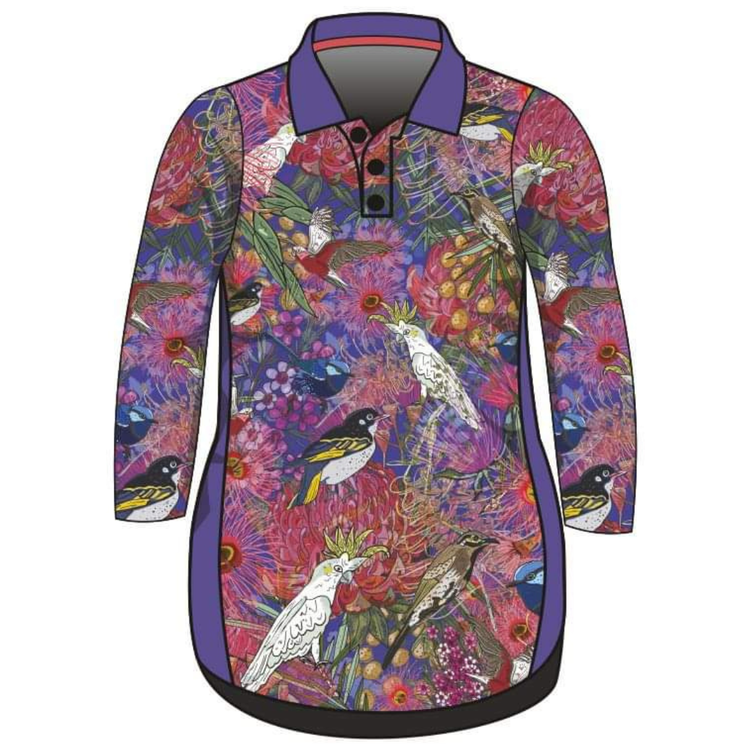  Pre-Order  Australian Birds and Blooms Lifestyle Dress Z and TEE fishing dress Girl's Fishing girls Ladies Fishing womens