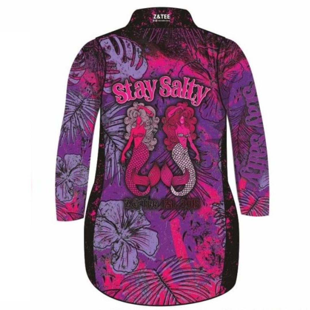  Pre-Order  Stay Salty Purple Pink Lifestyle Dress Z and TEE girls WOMEN'S DESIGNS womens