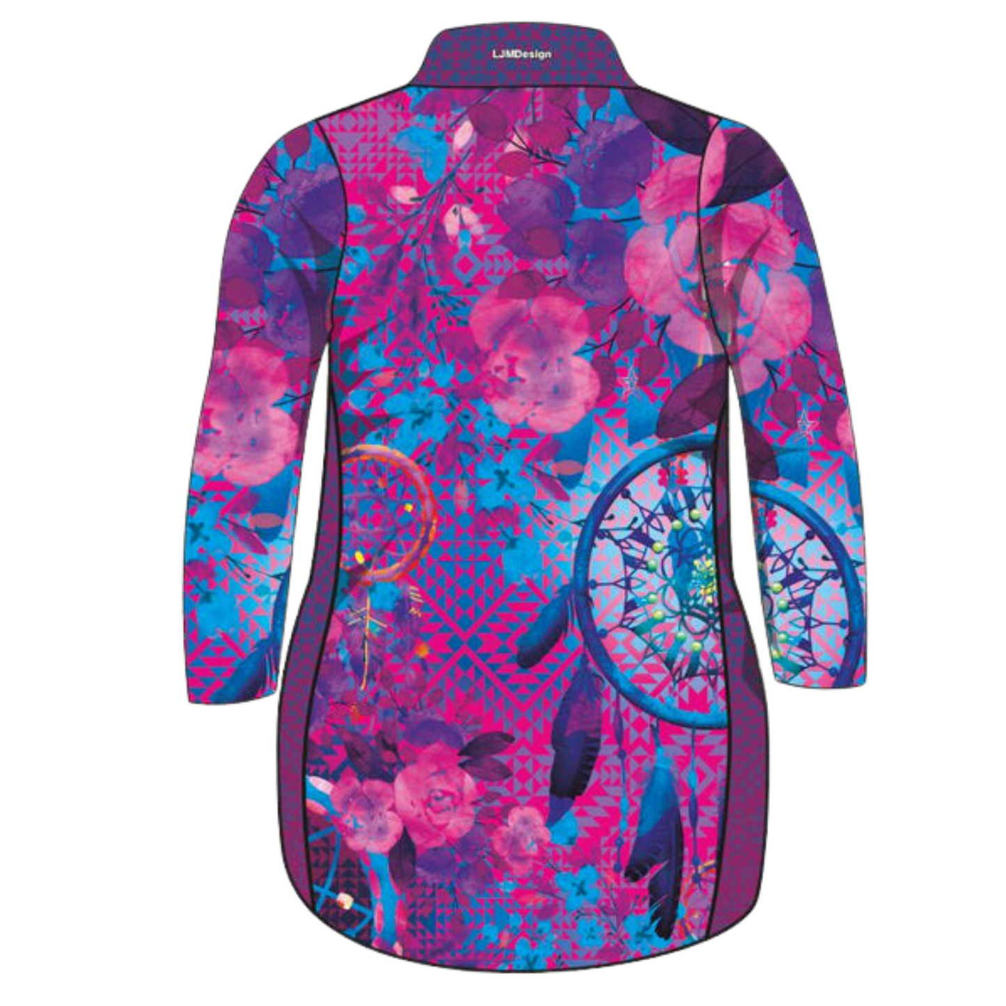 Aztec Dreamcatcher Pink Dress Short or Long Z and TEE country COUNTRY WESTERN DESIGNS girls purple western Women WOMEN'S DESIGNS Women's Fishing womens