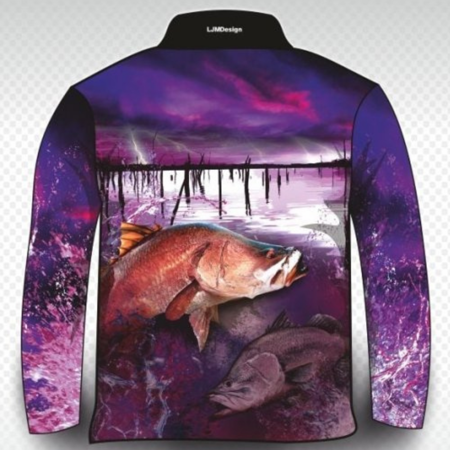 Fishing | Barramundi Tinaroo Barra Purple Fishing Shirt Z and TEE barramundi FISH DESIGNS fishing girl girls GIRLS DESIGNS ladies LJM pink Preorder quick dry spo-default spo-disabled sun sun shirt sun shirts sunsafe uv women WOMEN'S DESIGNS womens