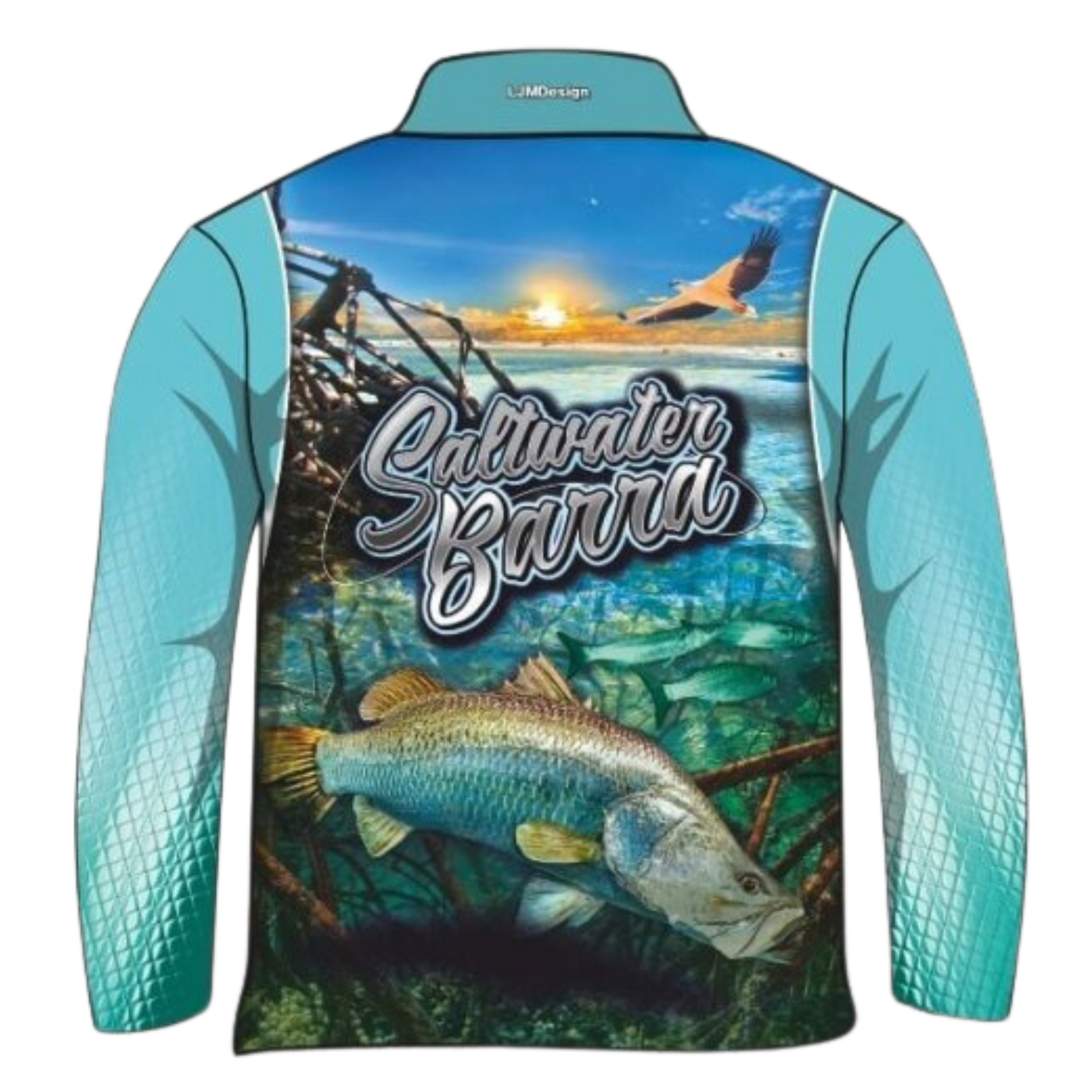 Fishing | Barramundi Saltwater Fishing Shirt Z and TEE barramundi blue boy boys BOYS DESIGNS FISH DESIGNS fishing LJM men mens Preorder quick dry spo-default spo-disabled sun sun shirt sun shirts sunsafe uv