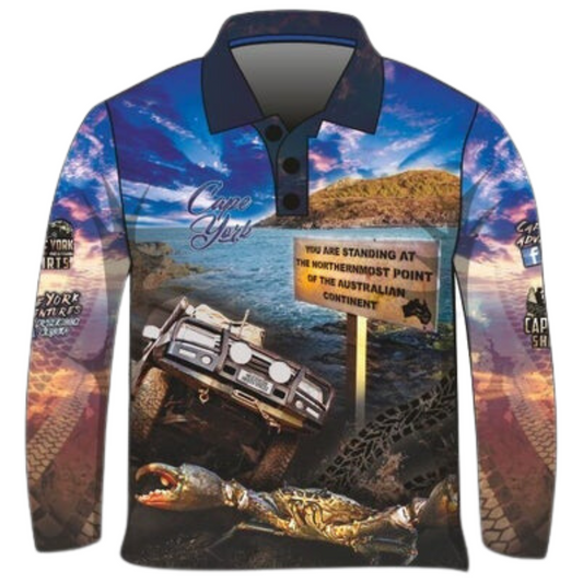 Cape York | Complete Cape York Blue Shirt Long or Short Sleeve Z and TEE 4x4 blue boy boys camping cape cape york CAPE YORK DESIGNS fishing LJM men MEN'S DESIGNS mens Preorder quick dry spo-default spo-disabled sun sun shirt sun shirts sunsafe tip travel uv