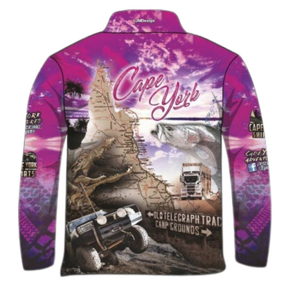 Cape York | Complete Cape York Pink Shirt Long or Short Sleeve Z and TEE 4x4 camping cape cape york CAPE YORK DESIGNS fishing girl girls LJM pink Preorder quick dry spo-default spo-disabled sun sun shirt sun shirts sunsafe tip travel uv womens