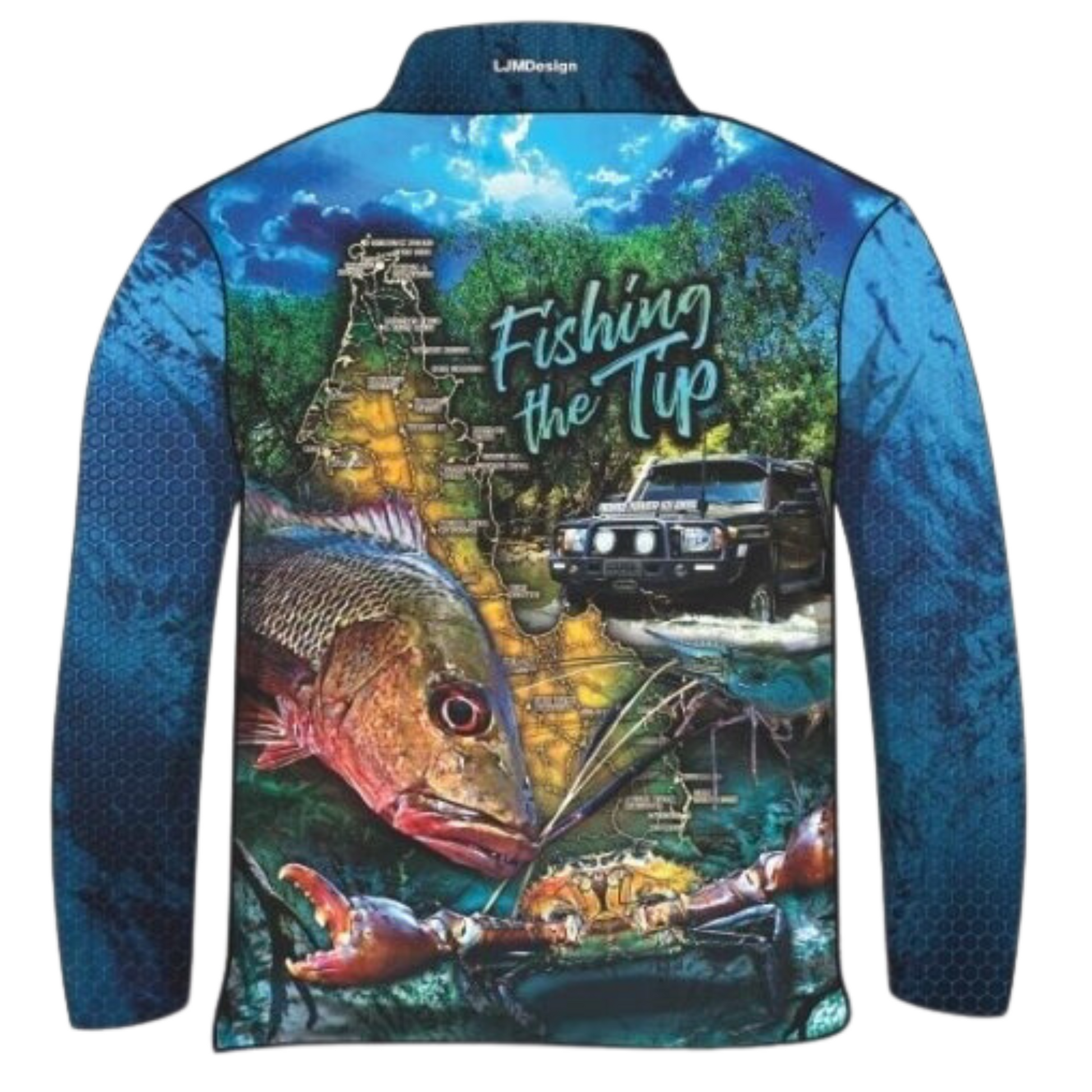 Cape York | Fishing the Tip V2 Shirt Long or Short Sleeve Z and TEE 4x4 blue boy boys camping cape cape york CAPE YORK DESIGNS fishing LJM men MEN'S DESIGNS mens Preorder quick dry spo-default spo-disabled sun sun shirt sun shirts sunsafe tip travel uv