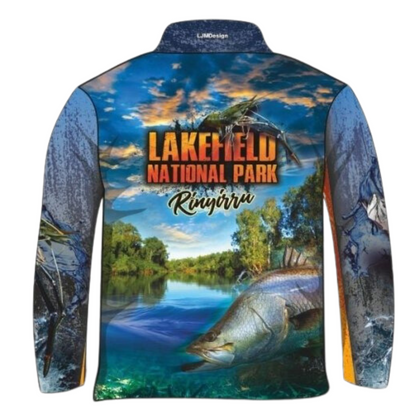Cape York | Lakefield National Park Fishing Shirt Long or Short Sleeve Z and TEE 4wd 4x4 blue boy boys camping cape cape york CAPE YORK DESIGNS fishing LJM men mens Preorder quick dry spo-default spo-disabled sun sun shirt sun shirts sunsafe tip travel uv
