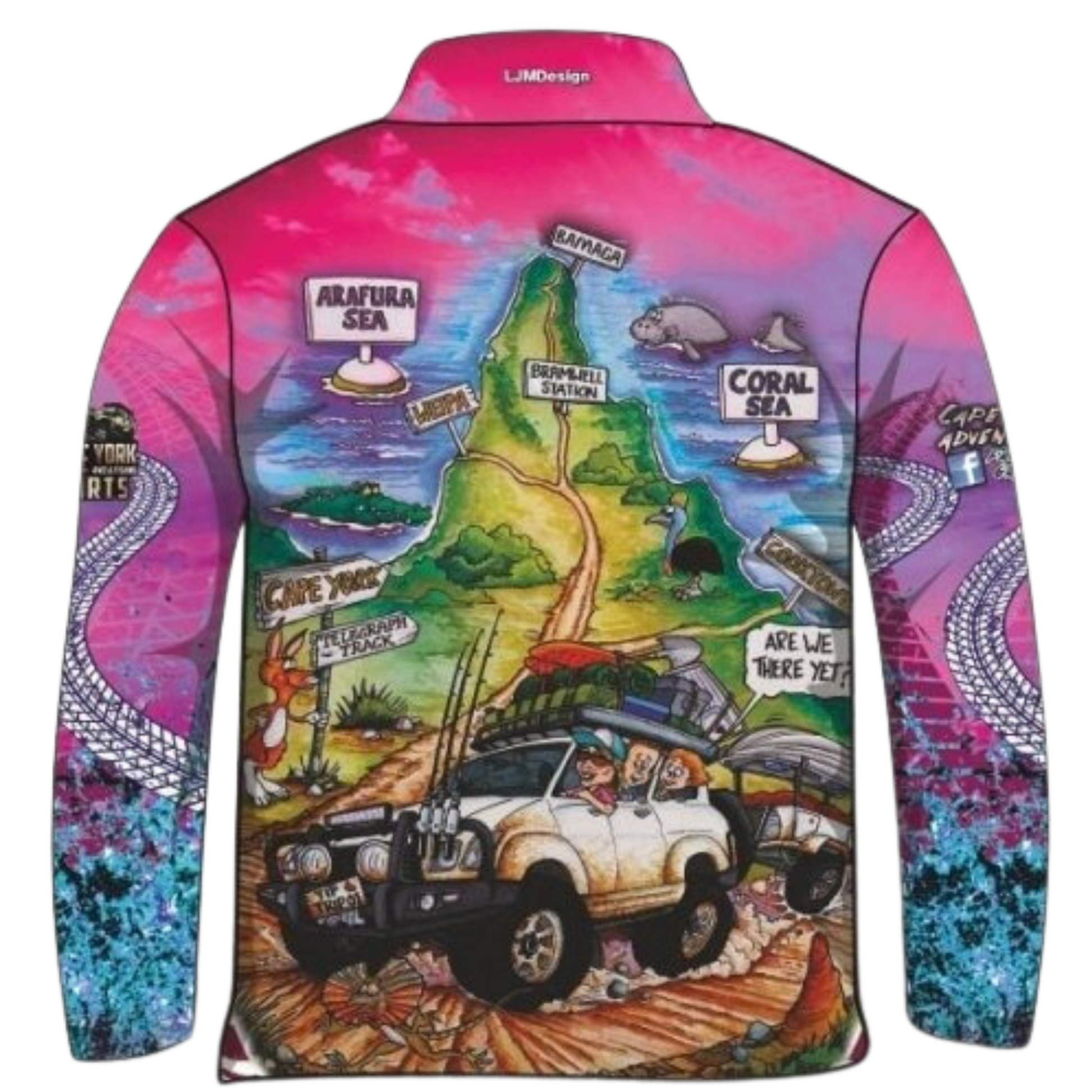 Cape York | Packed for the Tip Pink Shirt Long or Short Sleeve Z and TEE 4x4 camping cape cape york CAPE YORK DESIGNS fishing girl girls GIRLS DESIGNS LJM pink Preorder quick dry spo-default spo-disabled sun sun shirt sun shirts sunsafe tip travel uv womens