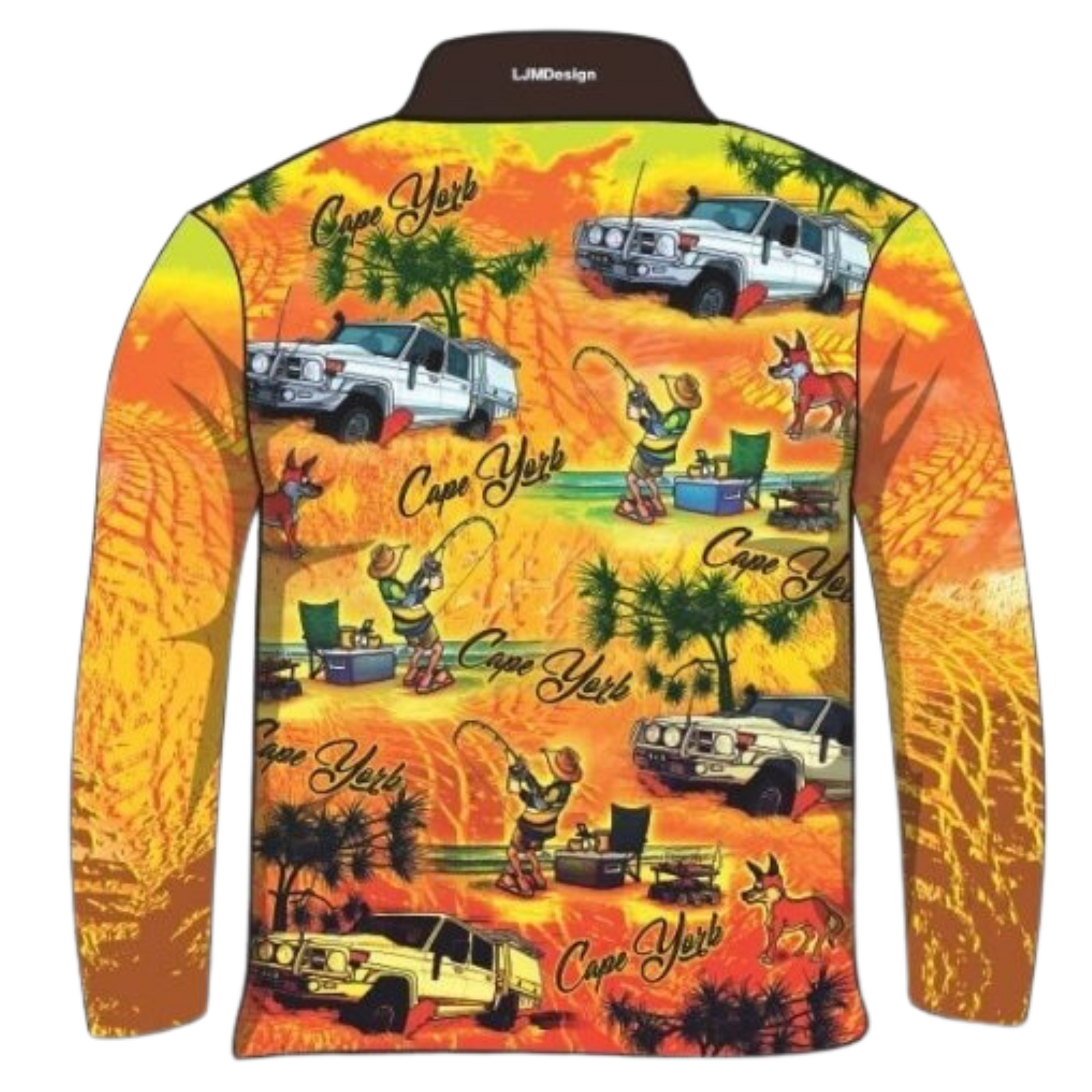 Cape York | Beers Bogs BBQ Shirt Long or Short Sleeve Z and TEE 4x4 boys camping cape cape york CAPE YORK DESIGNS fishing LJM men mens orange Preorder quick dry spo-default spo-disabled sun sun shirt sun shirts sunsafe tip travel uv