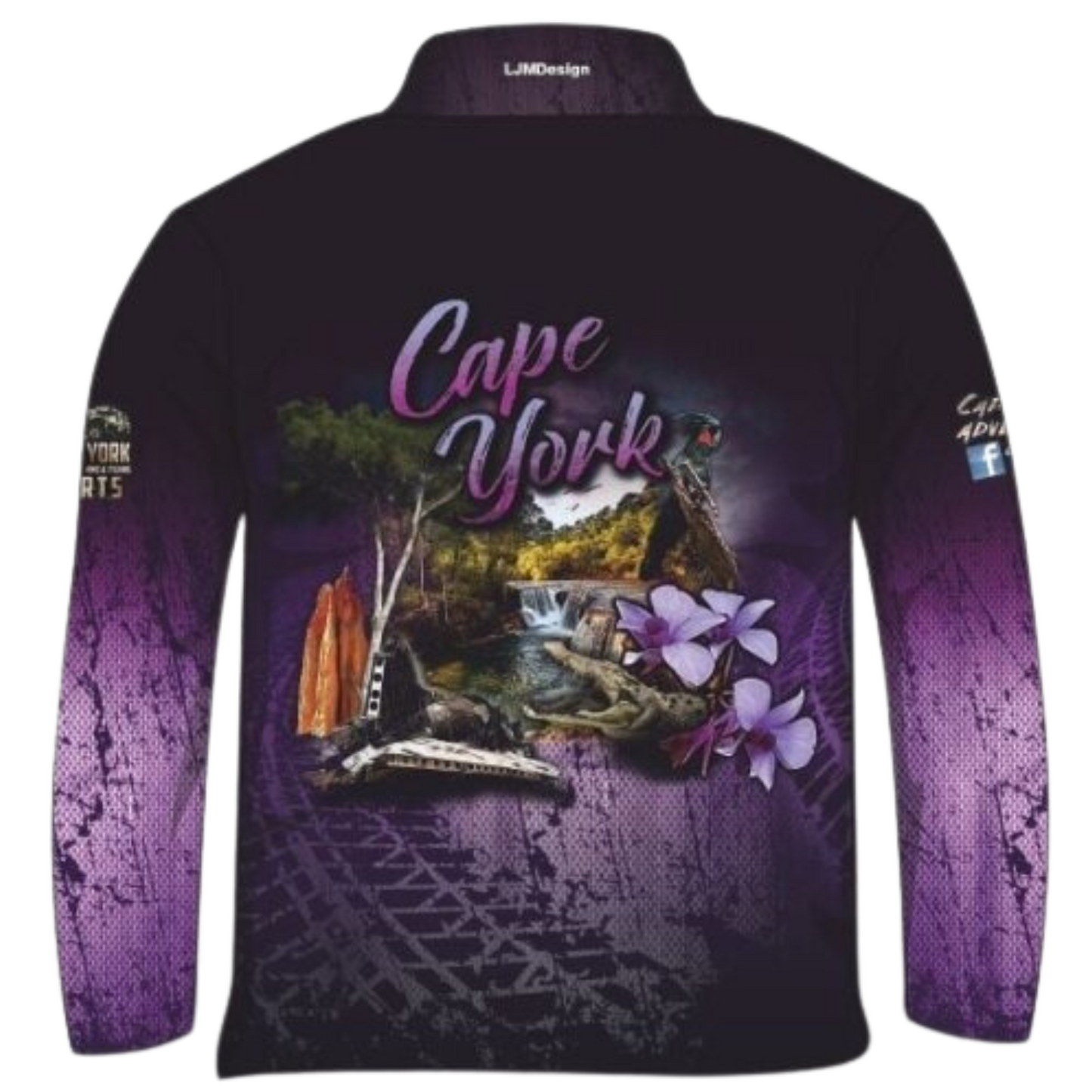 Cape York Discovery Purple Shirt Long or Short Sleeve Z and TEE 4x4 camping cape cape york CAPE YORK DESIGNS fishing girl girls LJM Preorder quick dry spo-default spo-disabled sun sun shirt sun shirts sunsafe tip travel uv womens