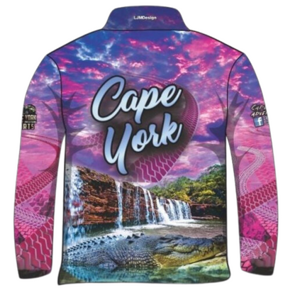 Cape York | Tour Pink Shirt Long or Short Sleeve Z and TEE 4x4 boy boys camping cape cape york CAPE YORK DESIGNS fishing girl girls LJM men mens Preorder quick dry spo-default spo-disabled sun sun shirt sun shirts sunsafe tip travel uv womens