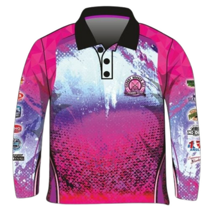 Fishing | Caught Bugger All Fishing Club Pink Fishing Shirt Z and TEE camping FISH DESIGNS FISHING LJM Preorder quick dry spo-default spo-disabled sun sun shirt sun shirts sunsafe uv Women WOMEN'S DESIGNS Women's Fishing Women's Fishing Shirt womens
