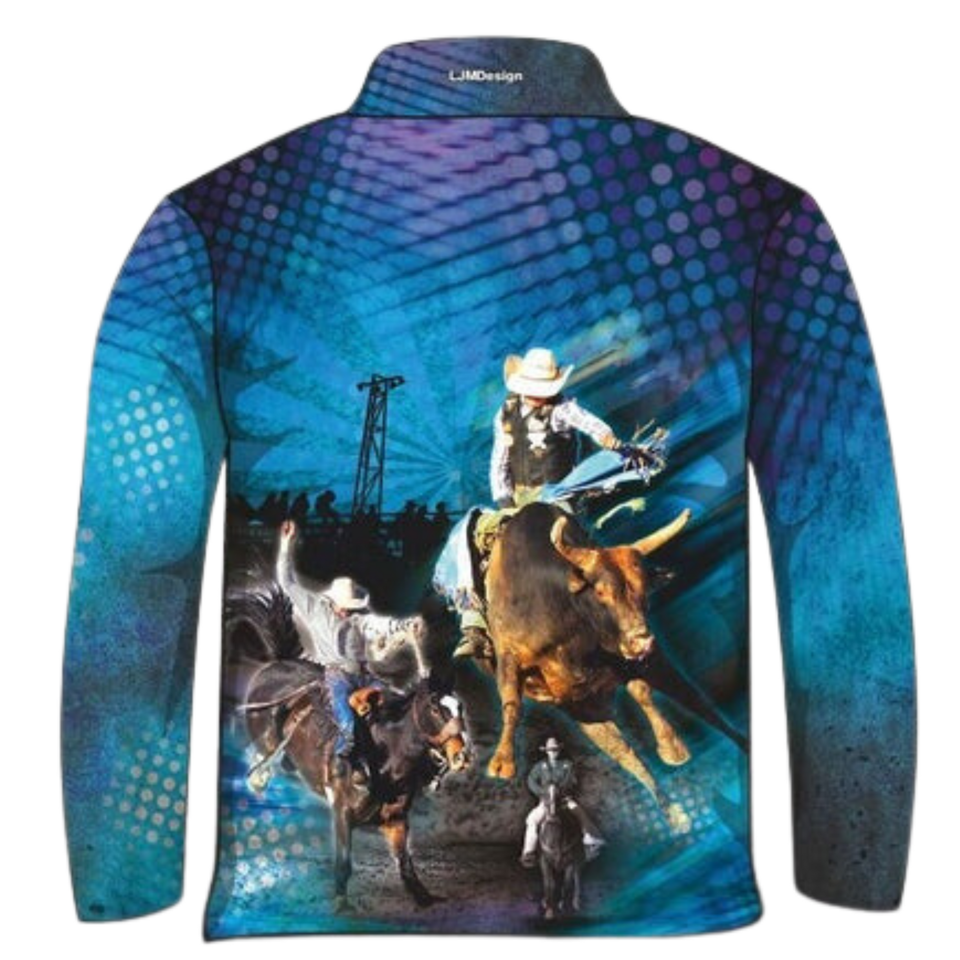 Western | Rodeo Time Shirt Long or Short Sleeve Z and TEE blue BOYS DESIGNS camping country COUNTRY WESTERN DESIGNS fishing horse LJM men MEN'S DESIGNS mens outback Preorder quick dry spo-default spo-disabled sun sun shirt sun shirts sunsafe uv western