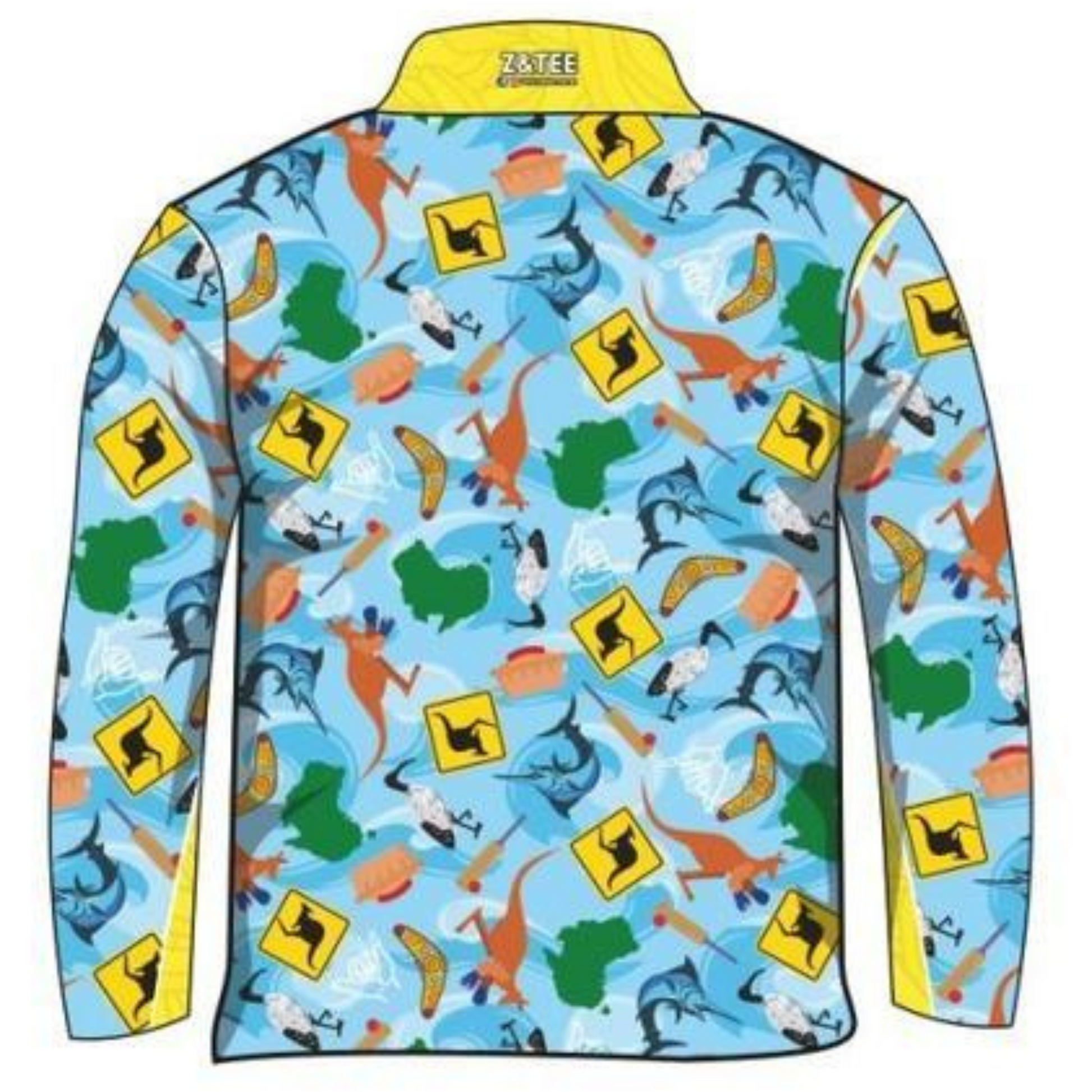 Australian | Fair Dinkum Aussie Shirt Long or Short Sleeve Z and TEE aussie Australia Australia Day Australian bin chicken boys camping fishing ibis kangaroo kids LJM Preorder quick dry spo-default spo-disabled sun sun shirt sun shirts sunsafe uv