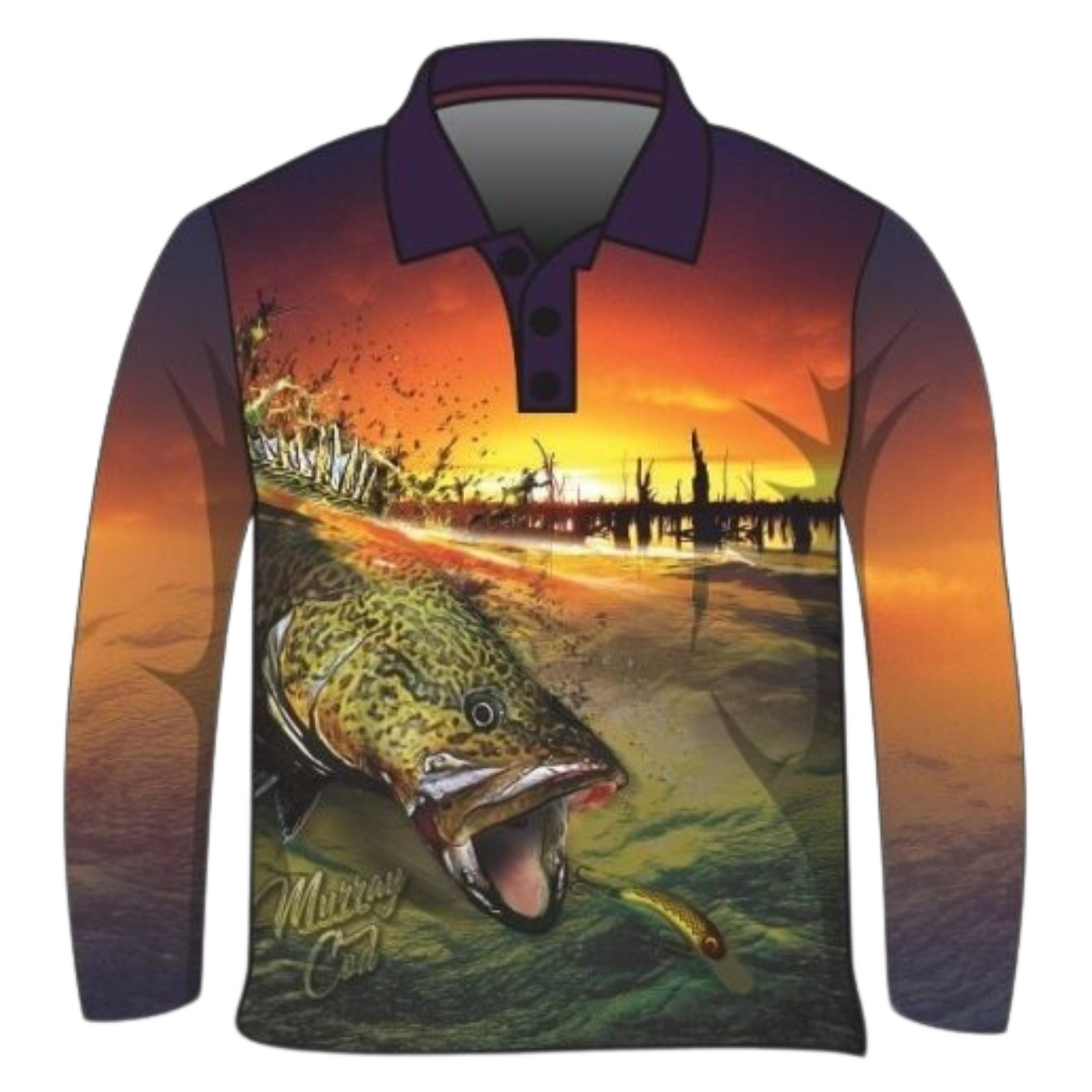 Fishing | Murray Cod Surface Strike Fishing Shirt Z and TEE camping FISH FISH DESIGNS fishing FISHING SHIRT fishing shirts LJM men mens Preorder quick dry spo-default spo-disabled sun sun shirt sun shirts sunsafe uv