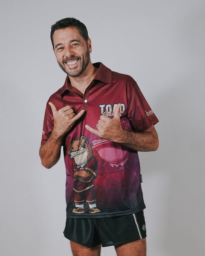 QLD Maroons Toad Country Fishing Shirt v2  Pre-Order  Z and TEE camping fishing football footy LJM maroons men mens origin Preorder qld queenslander quick dry rugby spo-default spo-disabled state of origin sun sun shirt sun shirts sunsafe uv