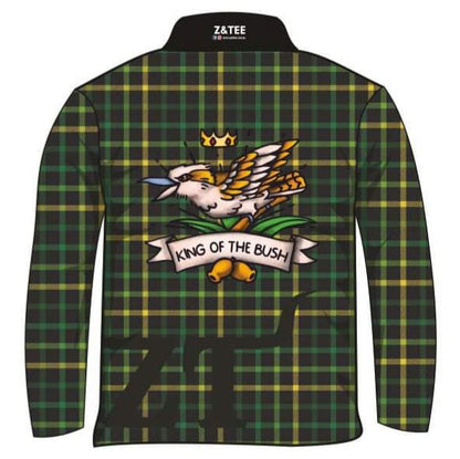 King of the Bush Flannie Shirt Long or Short Sleeve Z and TEE BOYS DESIGNS camping COUNTRY WESTERN DESIGNS fishing KIDS ALL kids design Kids UV rated shirt LJM men MEN'S DESIGNS mens Preorder quick dry spo-default spo-disabled sun sun shirt sun shirts sunsafe uv