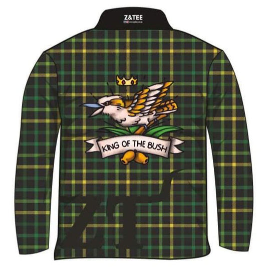 King of the Bush Flannie Shirt Long or Short Sleeve Z and TEE BOYS DESIGNS camping COUNTRY WESTERN DESIGNS fishing KIDS ALL kids design Kids UV rated shirt LJM men MEN'S DESIGNS mens Preorder quick dry spo-default spo-disabled sun sun shirt sun shirts sunsafe uv