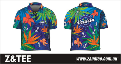 Cruise | Cruisin Marine Yellow Cruise Shirt Long or Short Sleeve Z and TEE Australia Australia Day Australian Australiana camping cruise dup-review-publication fishing LJM men mens Preorder quick dry spo-default spo-disabled sun sun shirt sun shirts sunsafe tropical TROPICAL DESIGNS uv