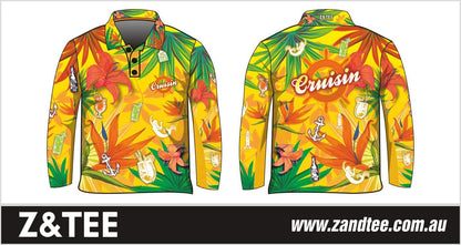 Cruise | Cruisin Party Blue Cruise Shirt Long or Short Sleeve Z and TEE Australia Australia Day Australian Australiana camping cruise dup-review-publication fishing LJM men mens Preorder quick dry spo-default spo-disabled sun sun shirt sun shirts sunsafe tropical TROPICAL DESIGNS uv