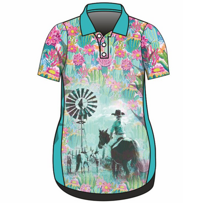 Western | Cowgirl Cactus Lifestyle Dress Long or Short Sleeve Z and TEE competition FISH FISHING fishing dress MATCHING matching dress PATTERN AND PLAIN DESIGNS PERSONALISED POCKETS Preorder reef reef fish