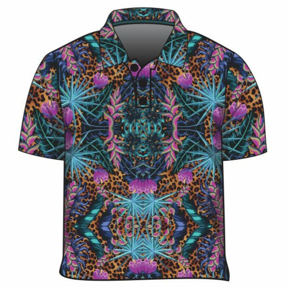Tropical | Wild Side Shirt Long or Short Sleeve Z and TEE Aussie Australia Australia Day Australian Australiana camping cruise Cruising fishing shirt girls KIDS KIDS ALL kids design KIDS DESIGNS Kids UV rated shirt koala leopard leopard print LJM PATTERN AND PLAIN DESIGNS Preorder quick dry spo-default spo-disabled sun sun shirt sun shirts sunsafe swim shirt tropical TROPICAL DESIGNS uv