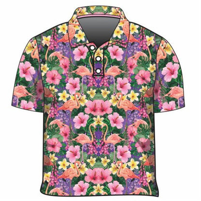 Tropical | Caribbean Flamingo Shirt Long or Short Sleeve Z and TEE Aussie Australia Australia Day Australian Australiana camping cruise Cruising fishing shirt girls KIDS KIDS ALL kids design KIDS DESIGNS Kids UV rated shirt koala LJM Preorder quick dry spo-default spo-disabled sun sun shirt sun shirts sunsafe swim shirt tropical TROPICAL DESIGNS uv